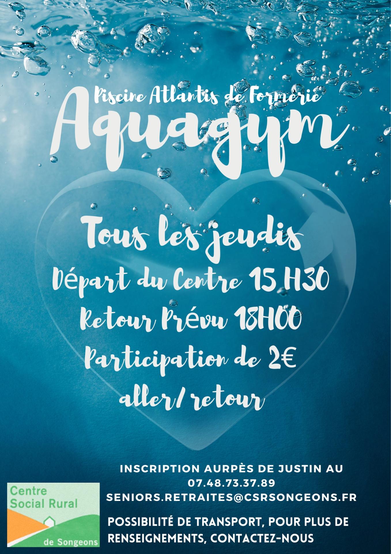 Affiche aquagym 23 25