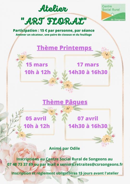 Affiche art floral 2023