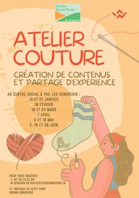 Affiche atelier couture 2024