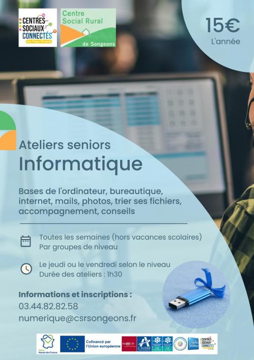 Affiche atelier informatique 2023 2024