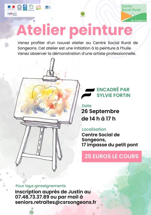 Affiche atelier peinture