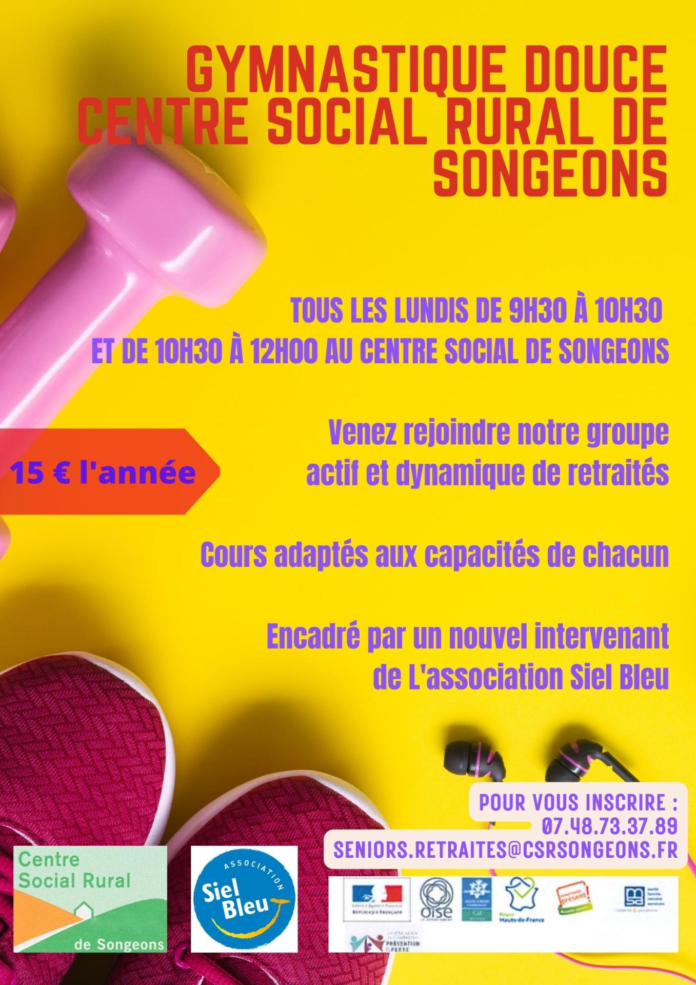 Affiche gym douce songeons 23 24