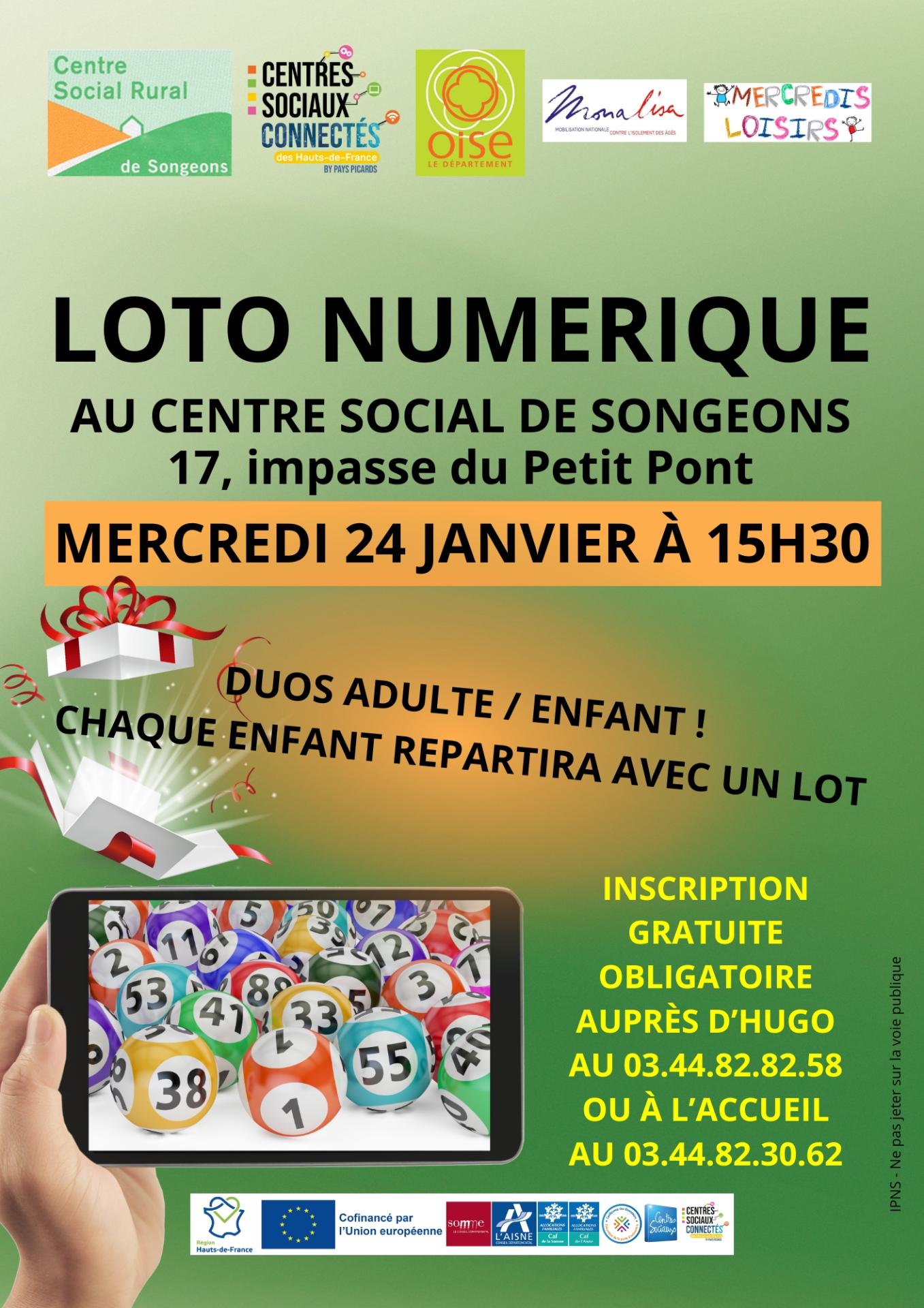 Affiche loto numerique 24 01 24