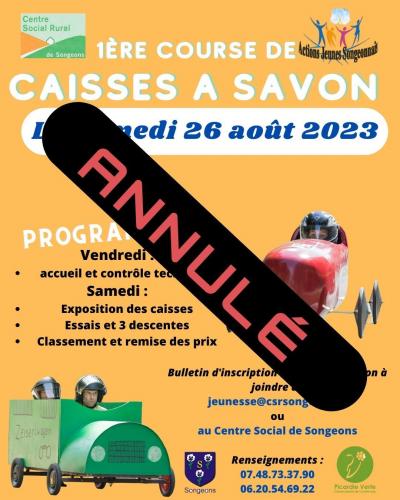 Course a savon annule