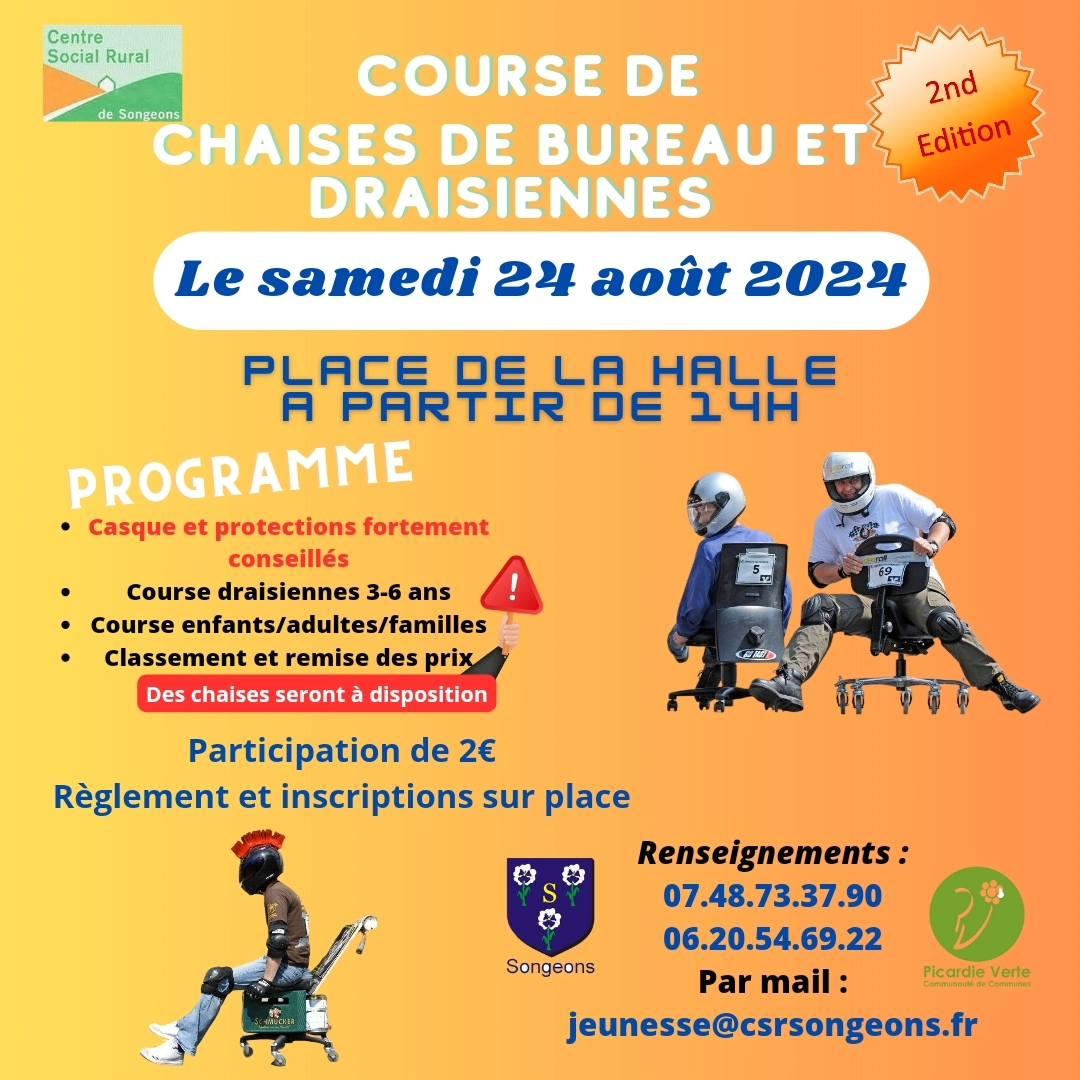 Course chaises aout 2024