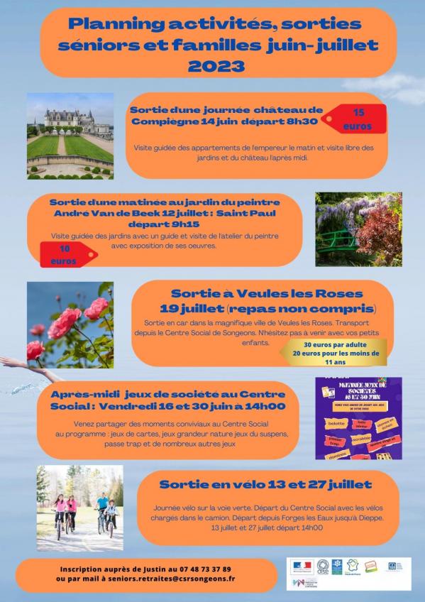 Planning seniors juin juillet 23 2