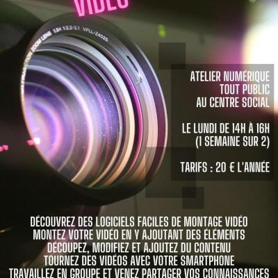 Affiche atelier video 2023 2024
