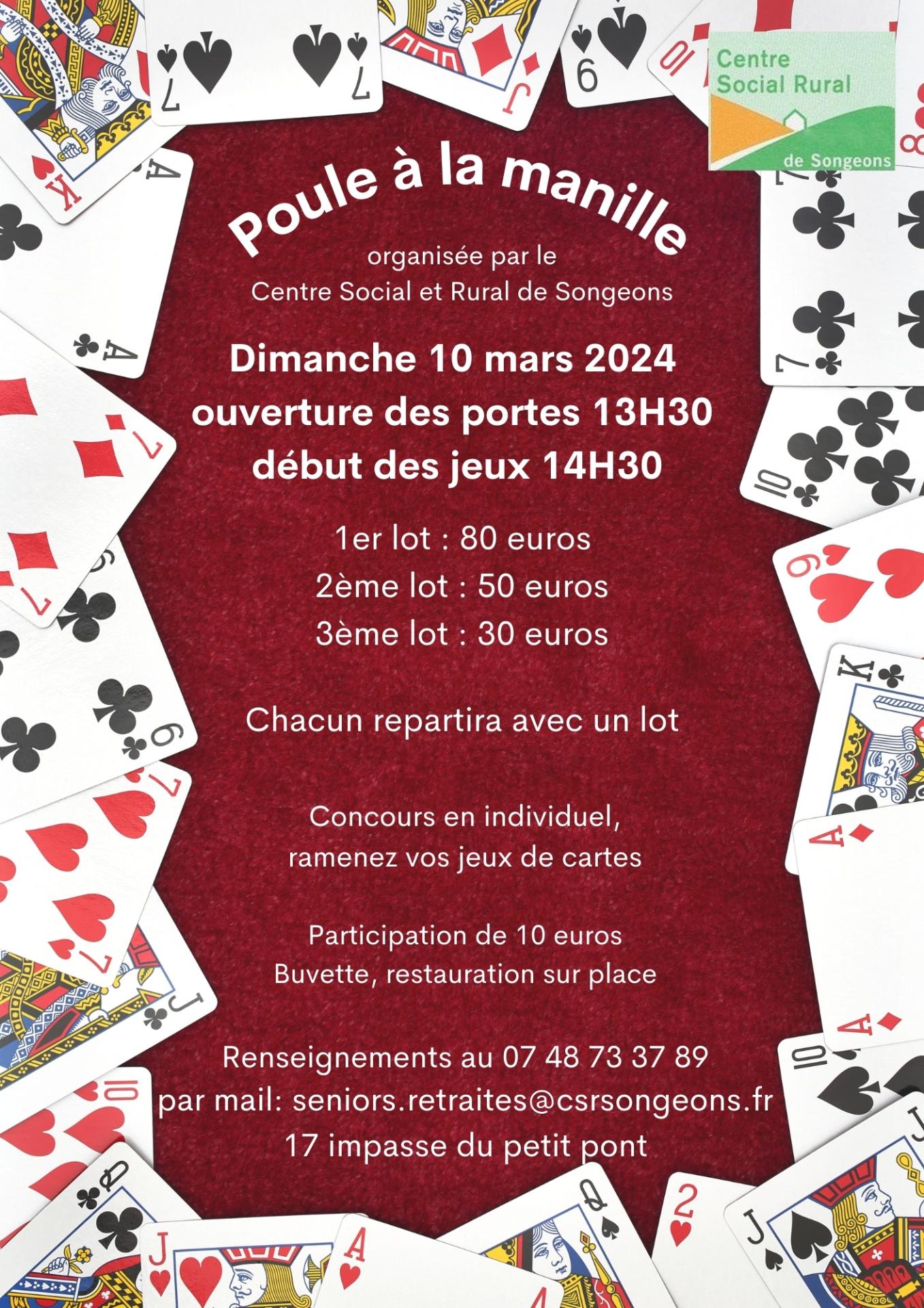 Affiche poule a la manille 2024