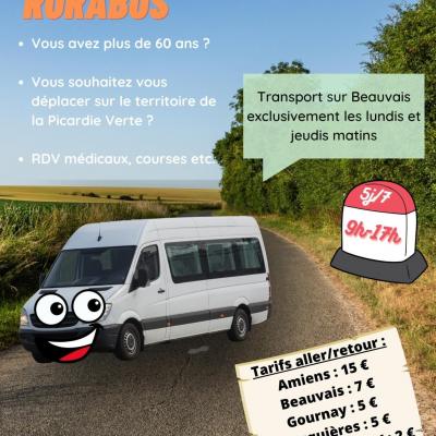 Affiche service de transport a la demande rurabus 23 24