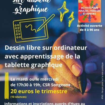 Ipns activite dessin sur tablette graphique